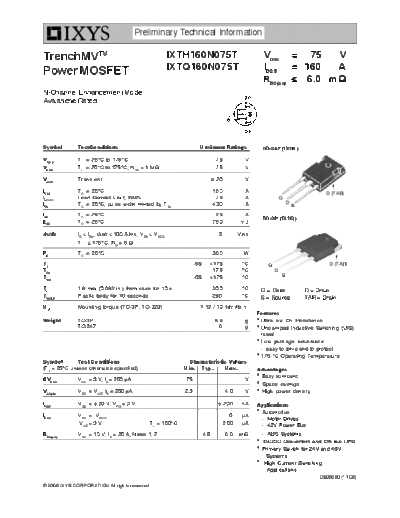 ixth160n075t_ixtq160n075t