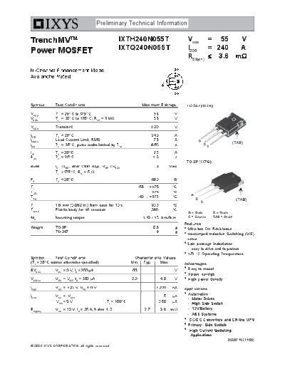 ixth240n055t_ixtq240n055t