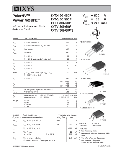ixth30n60p_ixtq30n60p_ixtt30n60p_ixtv30n60p