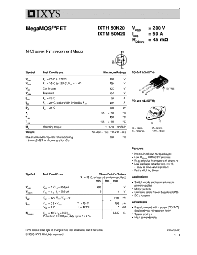 ixth50n20_ixtm50n20