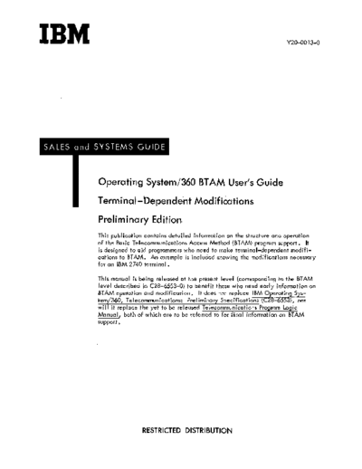 Y20-0013-0_BTAM_Terminal-Dependent_Modifications_1966