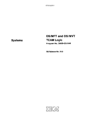 GY30-2029-3_OS_MFT_and_OS_MVT_TCAM_Logic_Release_21.0_Jul72