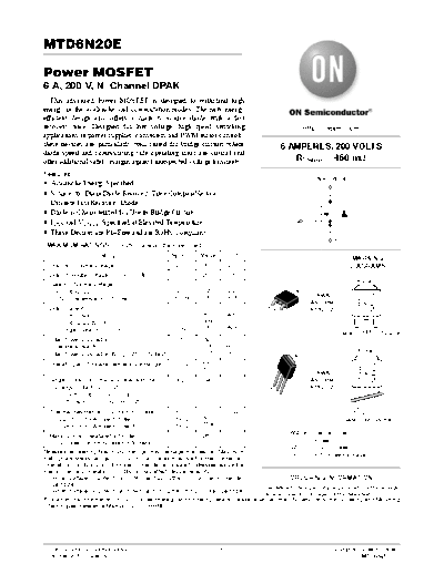 mtd6n20e-d