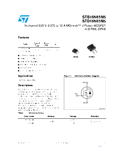 stb16n65m5_std16n65m5
