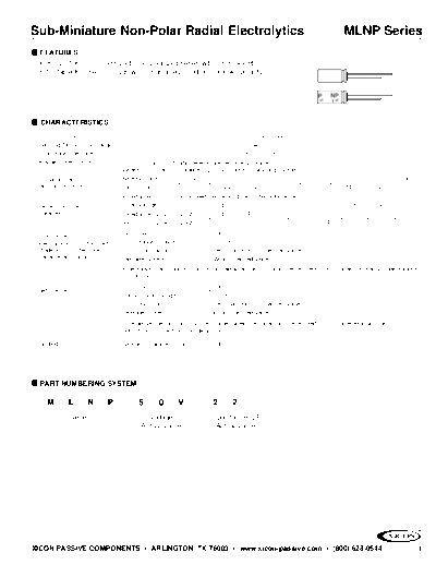 Xicon [non-polar radial] MLNP Series