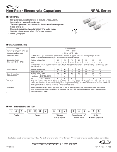 Xicon [non-polar radial] NPRL Series