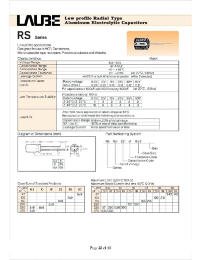 Laube-ELGEN [radial thru-hole] RS SERIES