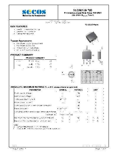 ssd30n10-70d