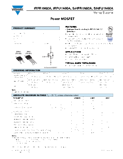 irfr1n60a_irfu1n60a_sihfr1n60a_sihfu1n60a