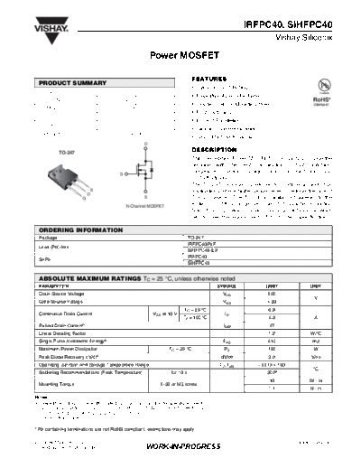 irfpc40_sihfpc40