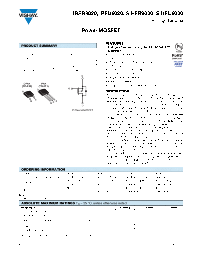 irfr9020_irfu9020_sihfr9020_sihfu9020