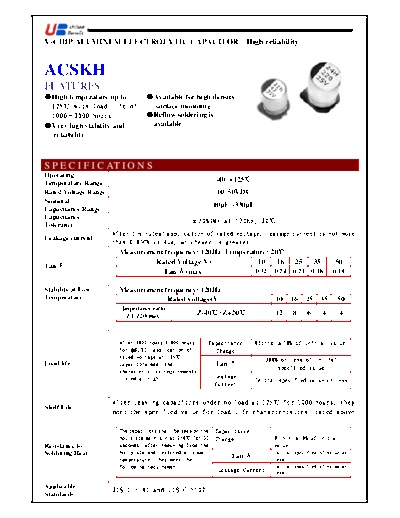 UB [smd] ACSKH Series