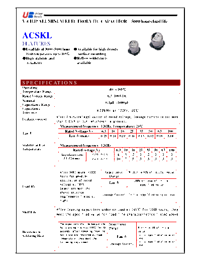 UB [smd] ACSKL Series