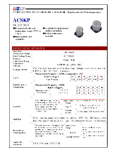 UB [smd] ACSKP Series