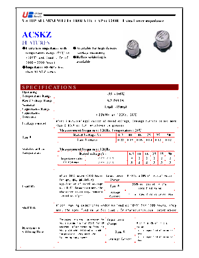 UB [smd] ACSKZ Series