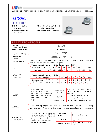 UB [smd] ACSSG Series