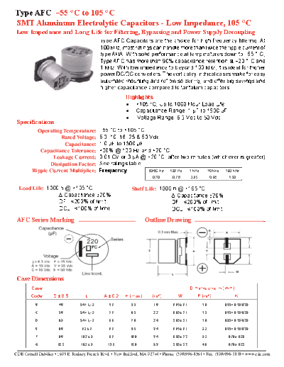 CDE [smd] AFC Series
