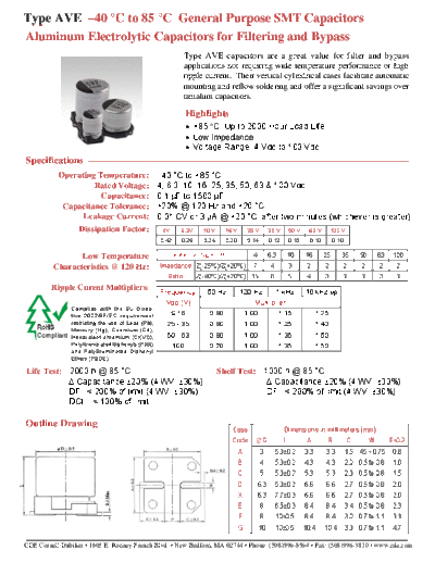 CDE [smd] AVE Series