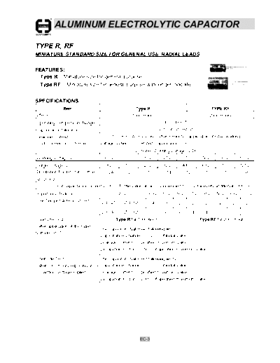 Cosonic [radial thru-hole] R-RF Series