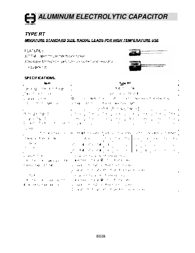Cosonic [radial thru-hole] RT Series