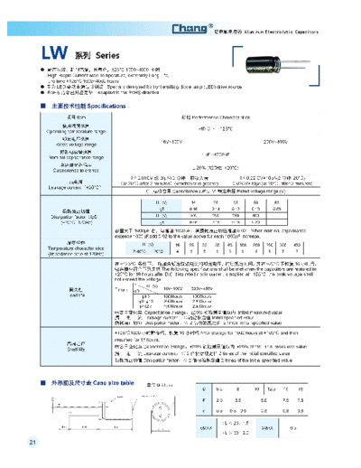 Chang [radial thru-hole] LW Series