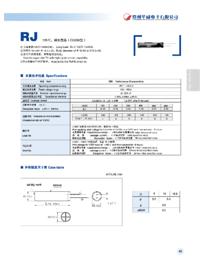 Chang [radial thru-hole] RJ Series