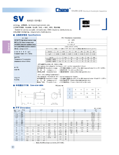 Chang [radial thru-hole] SV series