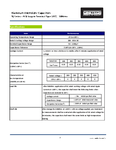 Cinetech [snap-in] SL Series