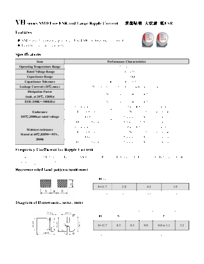 Acon [polymer smd] VH Series