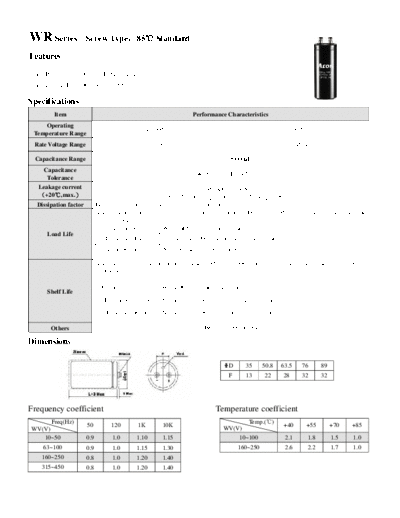 Acon [screw terminal] WR Series