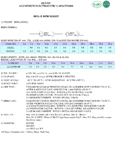 Bennic [bi-polar radial-axial] B03 Series