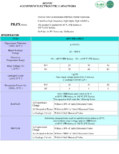 Bennic [bi-polar radial] PB-PX Series