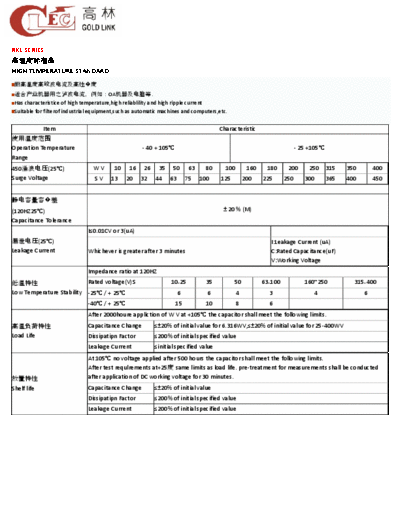 GL [snap-in] RKL Series
