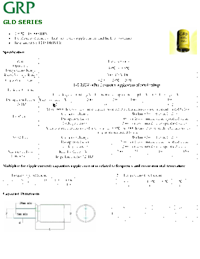GRP [radial thru-hole] GLD Series