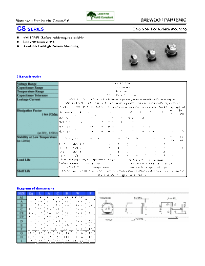 Daewoo-Partsnic [SMD] CS Series