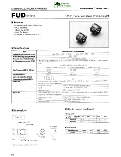 Daewoo-Partsnic [snap-in] FUD Series