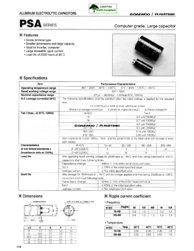 Daewoo-Partsnic [screw] PSA Series