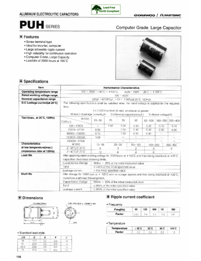 Daewoo-Partsnic [screw] PUH Series