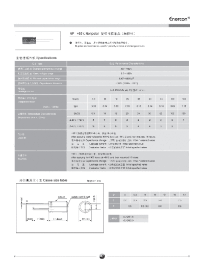Enercon [radial thru-hole] NP Series