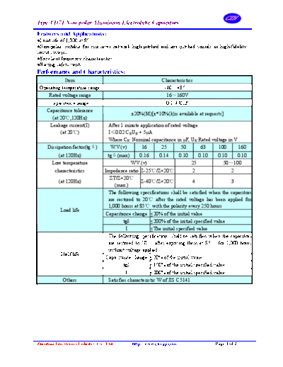 Elecap [radial thru-hole] CD71 Series