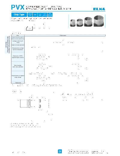 Elna [polymer smd] PVX Series