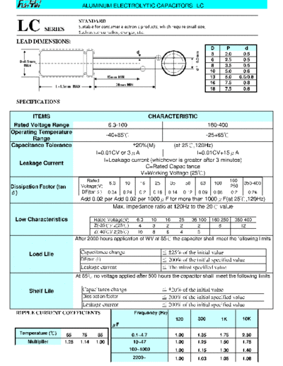 FuhYin [radial thru-hole] LC series