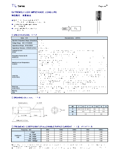 Fujicon [radial thru-hole] TL Series