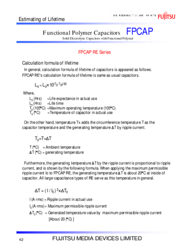 Fujitsu 2008 RE Series Lifetime Expectancy