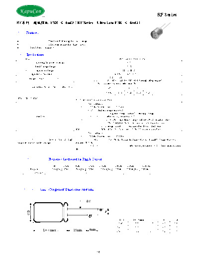 KapuCon [polymer thru-hole] RF Series