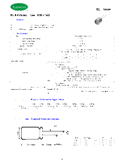 KapuCon [polymer thru-hole] RL Series