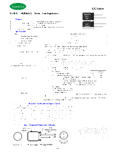 KapuCon [radial thru-hole] KG Series