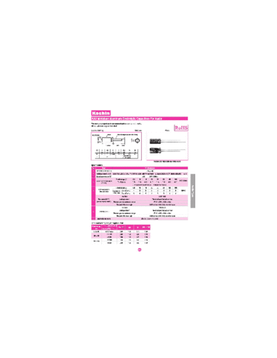 Koshin [radial thru-hole] KA3 Series