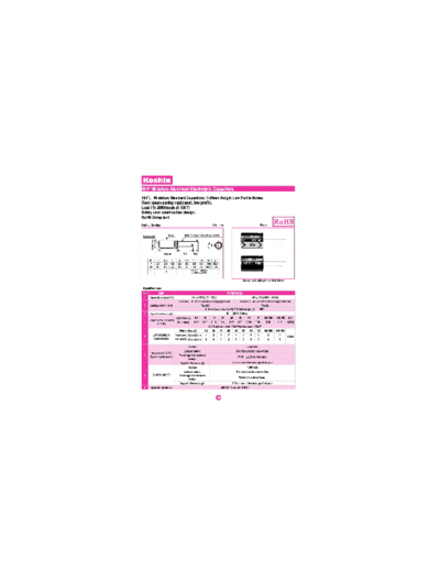 Koshin [radial thru-hole] KHP Series