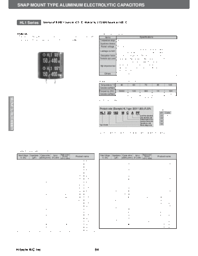 Hitachi [snap-in] HL1 Series
